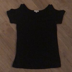 Cutout Tee, Black, X-Small